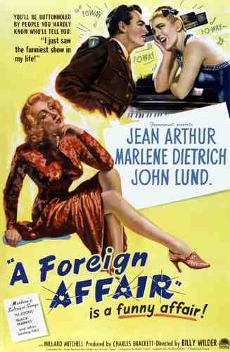  A Foreign Affair 01 film star poster A4 Photo Print