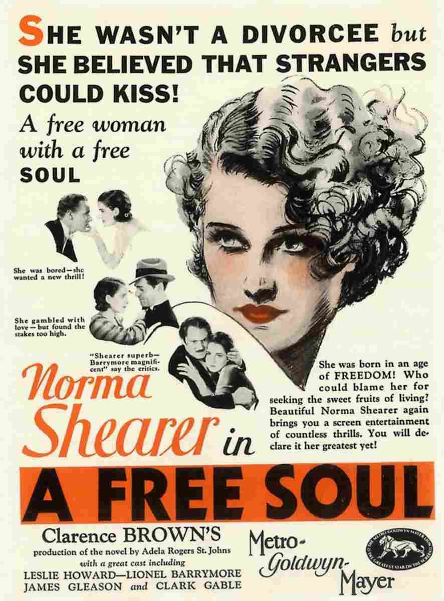A Free Soul 01 film star poster A4 Photo Print