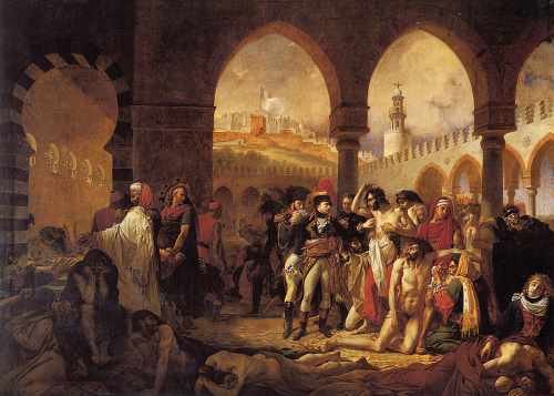 A J Gros Bonaparte Visiting The Pesthouse In Jaffa A4 Photo Print