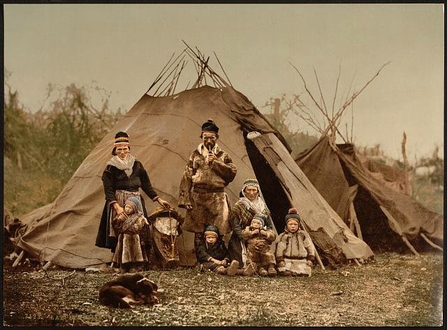 A Lapp family Vintage A4 Photo Print