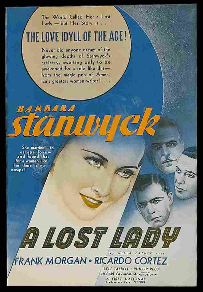 A Lost Lady 1934 01 film star poster A4 Photo Print
