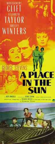  A Place In The Sun 03 film star poster A4 Photo Print