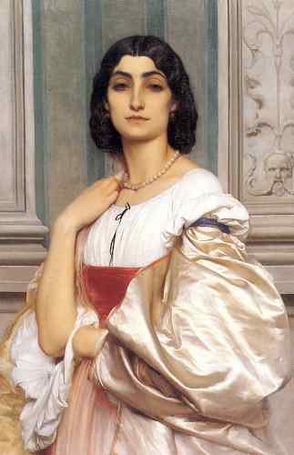 A Roman Lady La Nanna 1858 9 80x52cm Lord Frederick Leighton  A4 Photo Print