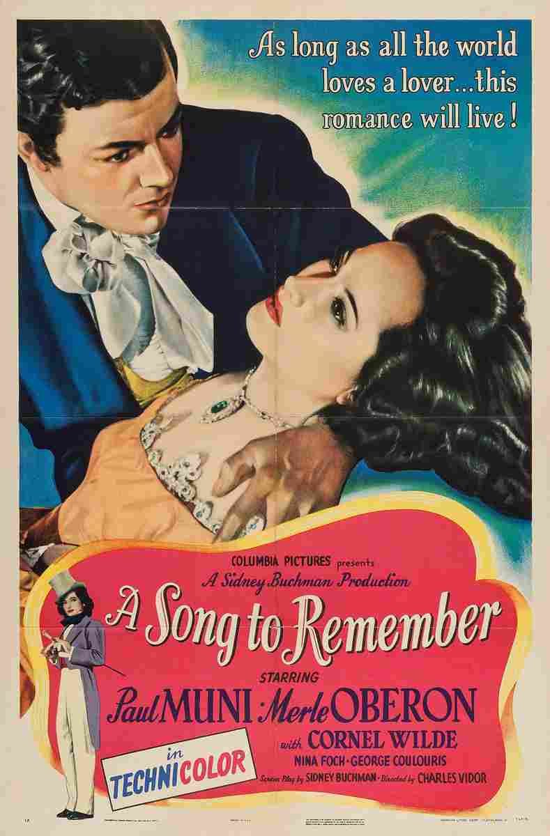 A Song to Remember 01 film star poster A4 Photo Print