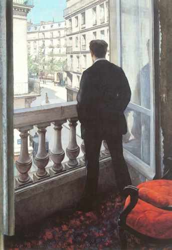 A Young Man At His Window 1875 A4 Photo Print