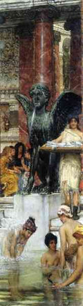 A bathroom An ancient tradition by Alma Tadema A4 Photo Print