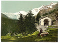 A chapel near Saas Fee Valais Alps of Vintage A4 Photo Print