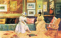 A friendly visit by William Merritt Chase Impressionism American A4 Photo Print