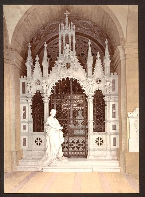 A funeral vault in the Campo Santo Genoa Vintage A4 Photo Print
