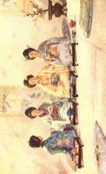 A ladies dinner party Every day Japan 1909 A4 Photo Print
