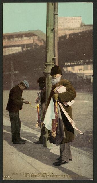 A sidewalk haberdashery Vintage A4 Photo Print