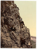 A steep climb Tyrol Vintage A4 Photo Print