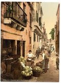 A street Venice Vintage A4 Photo Print