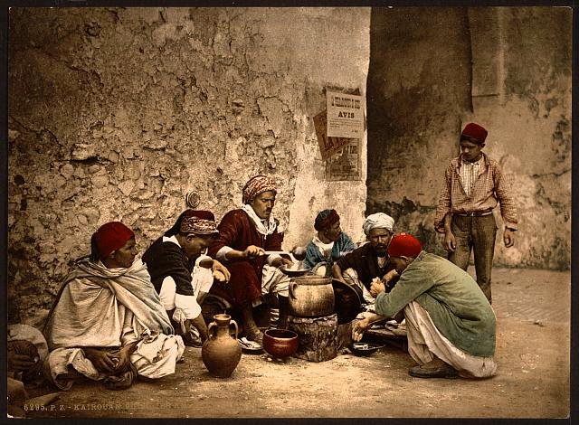 A traveling cook Kairwan Vintage A4 Photo Print