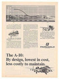 A10 Thunderbolt Flight Vintage Retro Advert Ads A4 Photo Print