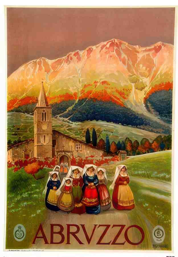 ABRUZZO Vintage Advert A4 Photo Print