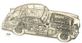 AC Greyhound 1959 cutaway A4 Photo Print