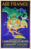 AFPlaquetAmerNord Vintage Advert A4 Photo Print