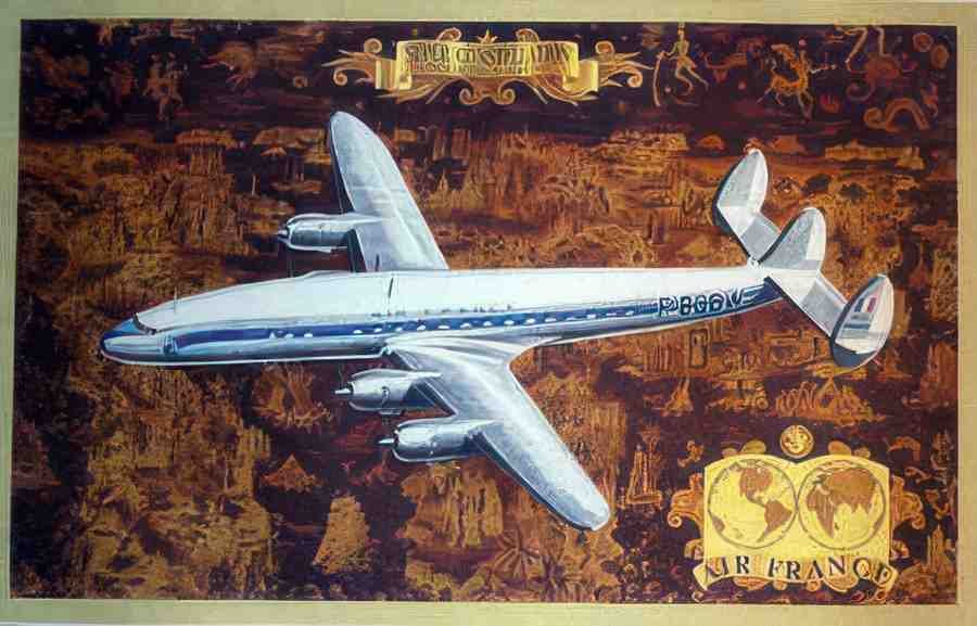 AFsuperconstellation Vintage Advert A4 Photo Print