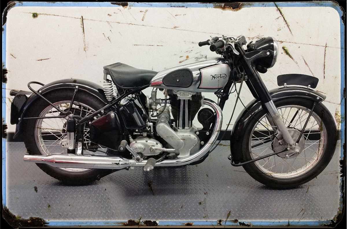 AGED 1951 norton es2 A4 Photo Print