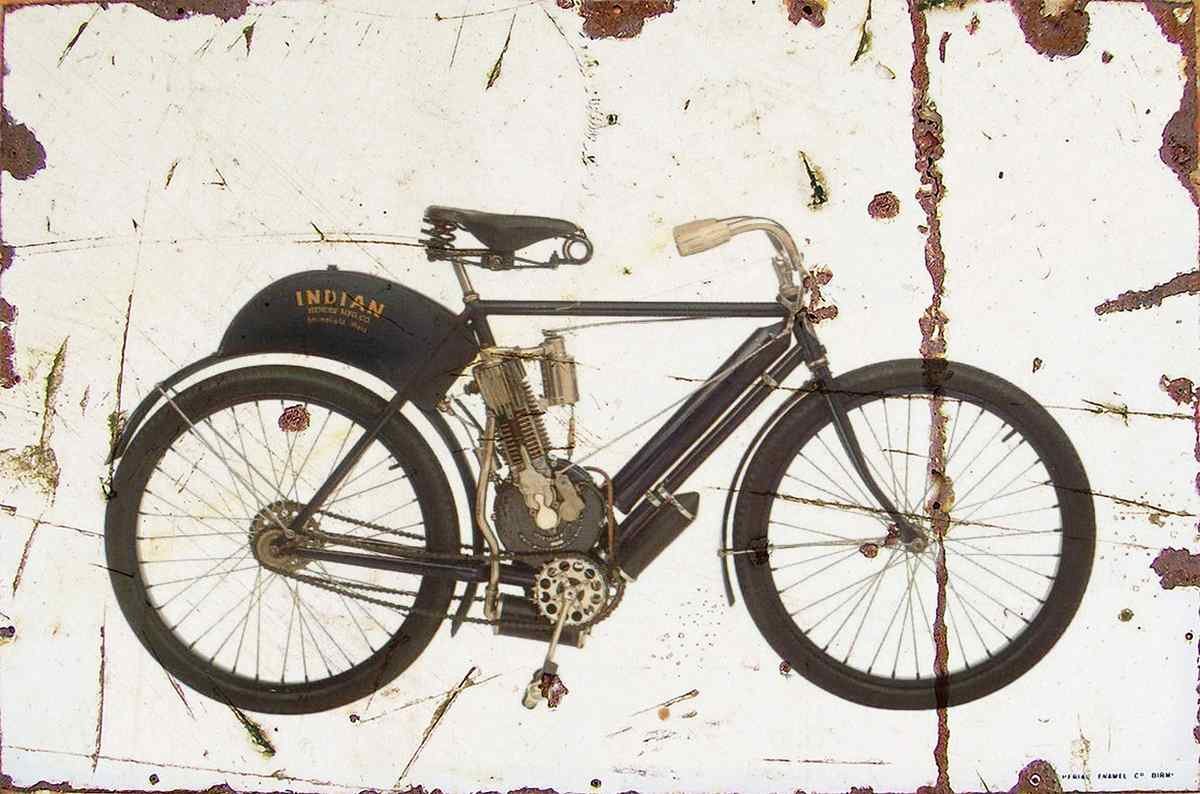 AGED Indian Single 1904 A4 Photo Print