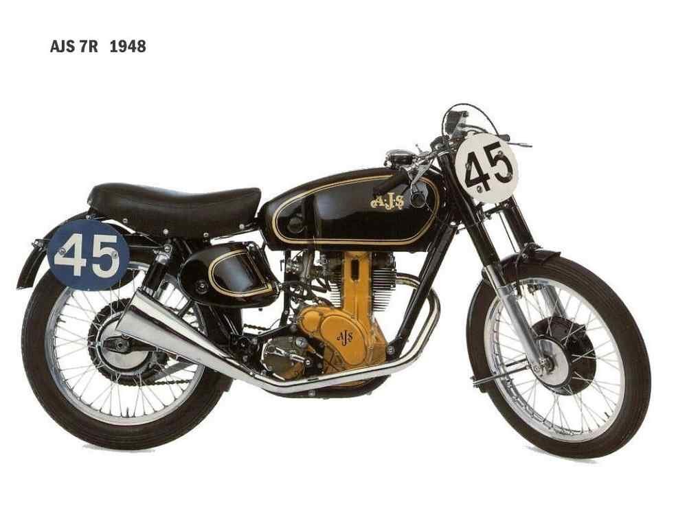 AJS 7R 1948 motorbike A4 Photo Print