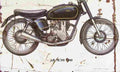 AJS 7R 350 1949 Aged Vintage A4 Photo Print