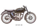 AJS 7R 350 1949 motorbike A4 Photo Print