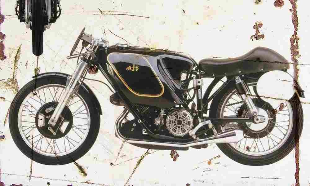AJS E95 500Racer 1953 Aged Vintage A4 Photo Print