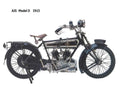AJS Model D 1915 motorbike A4 Photo Print