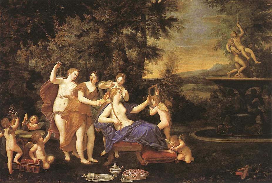 ALBANI Francesco Venus Attended By Nymphs And Cupids Art A4 Photo Print UK