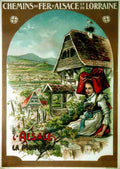 ALSACE LA MONTAGNE Vintage Advert A4 Photo Print
