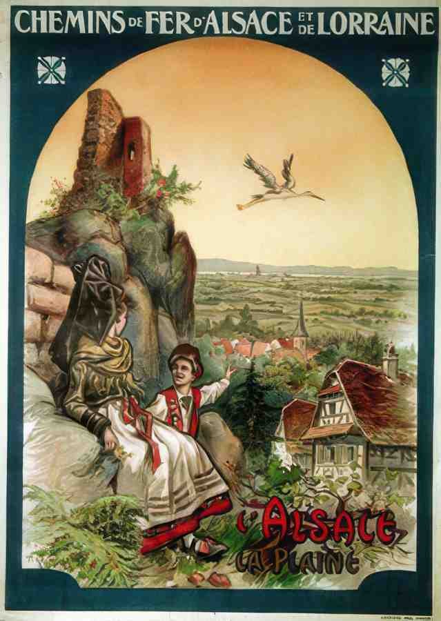 ALSACE LA PLAINE Vintage Advert A4 Photo Print