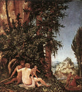 ALSLOOT Denis van Landscape With Satyr Family Art A4 Photo Print UK
