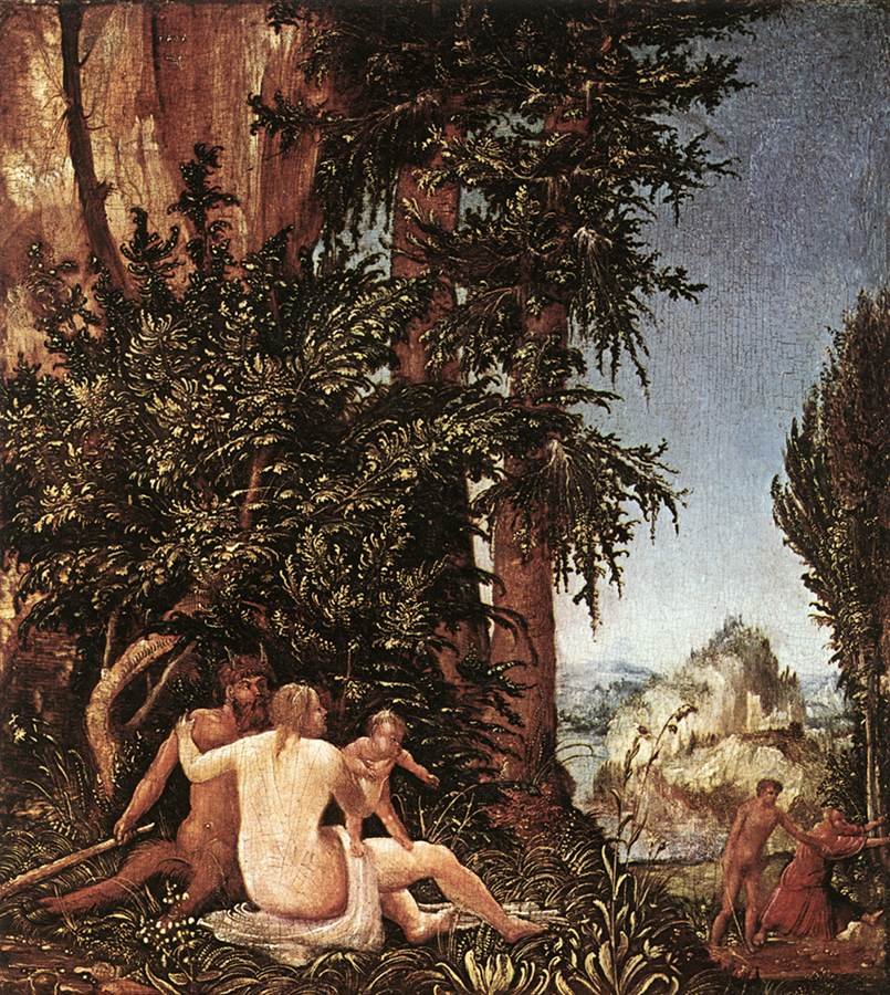 ALSLOOT Denis van Landscape With Satyr Family Art A4 Photo Print UK