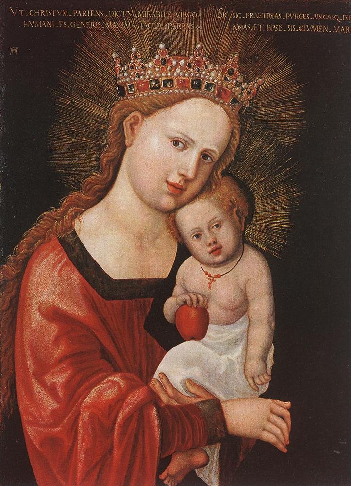 ALSLOOT Denis van Mary With The Child Art A4 Photo Print