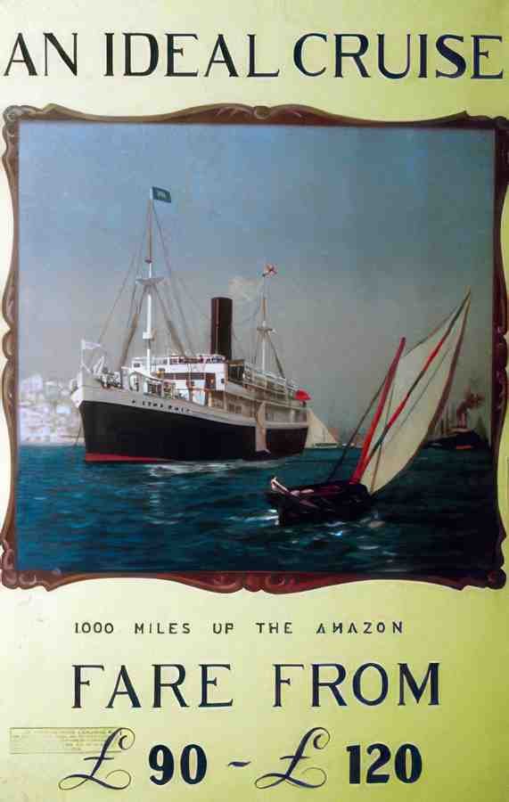 AN IDEAL CRUISE Vintage Advert A4 Photo Print