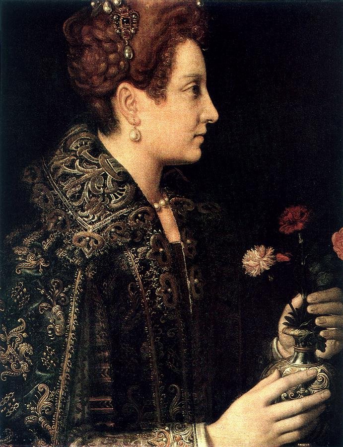ANGUISSOLA Sofonisba Profile Portrait Of A Young Woman Art A4 Photo Print