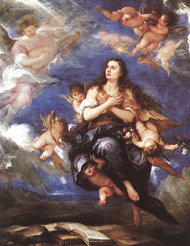 ANTOLINEZ Jose Assumption Of Mary Magdalene Art A4 Photo Print