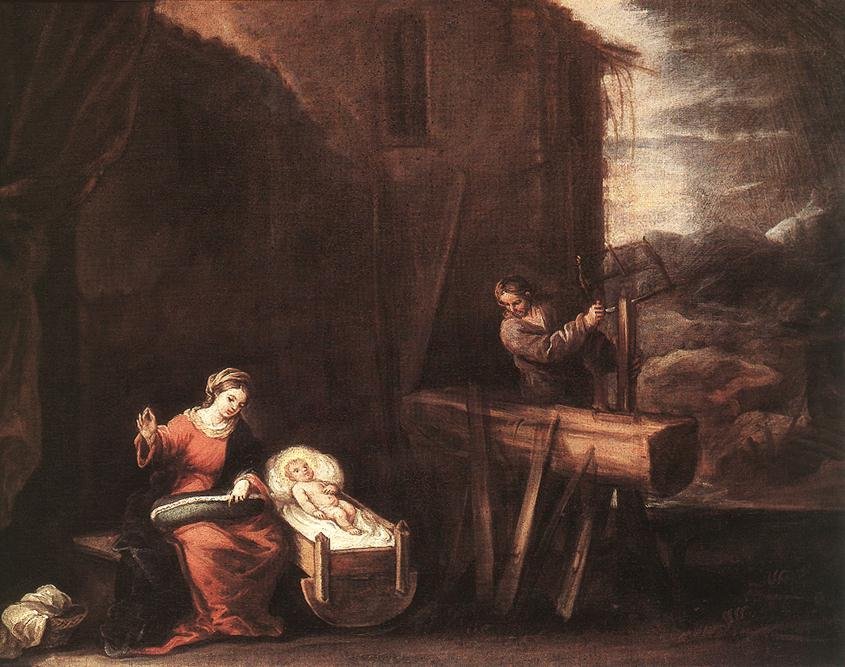 ANTOLINEZ Jose Holy Family Art A4 Photo Print