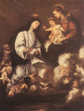 ANTOLINEZ Jose St Rose Of Lima Before The Madonna Art A4 Photo Print UK