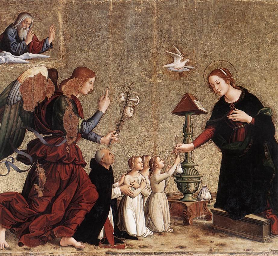 ANTONIAZZO ROMANO Annunciation Art A4 Photo Print UK