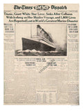 AP1181E titanic times dispatch april16th 1912 2 Advert A4 Photo Print