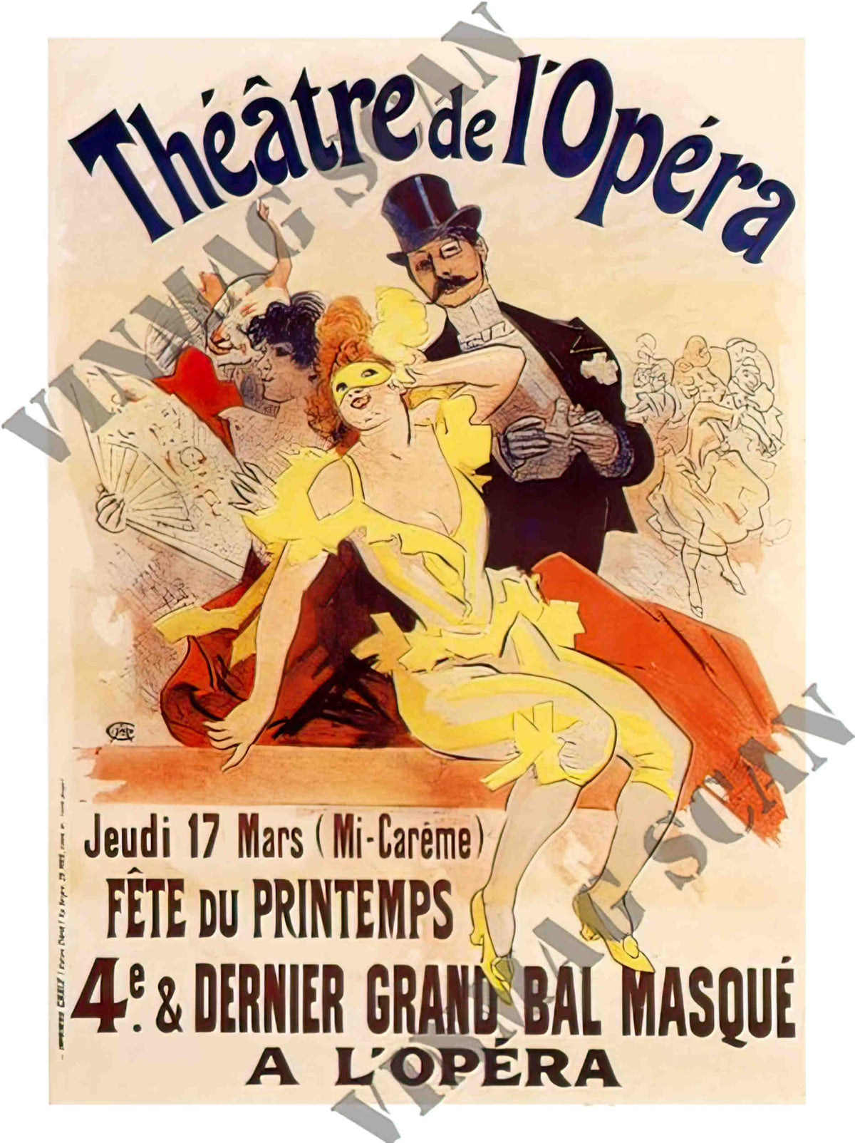 AP1207 theatre de l opera jules cheret opera poster 1897 2 Advert A4 Photo Print