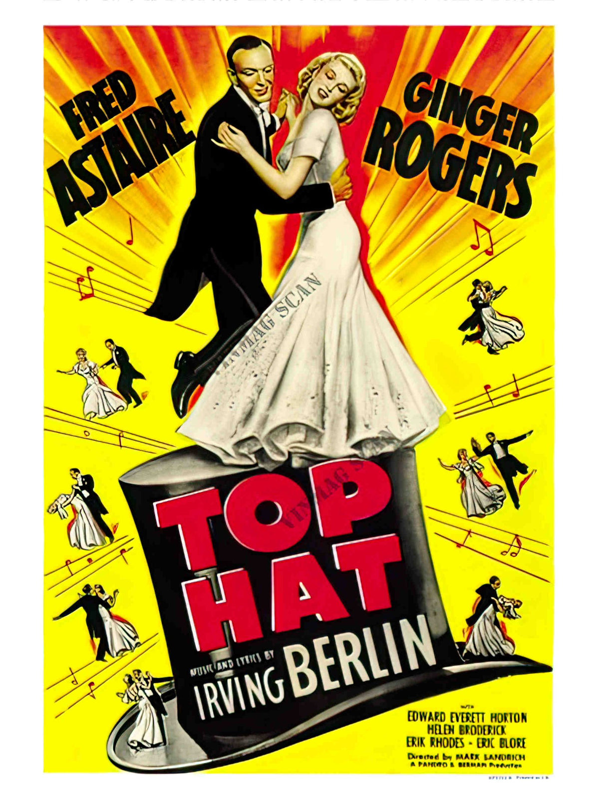 AP1212K top hat fred astaire ginger rogers irvin berlin 2 Advert A4 Photo Print