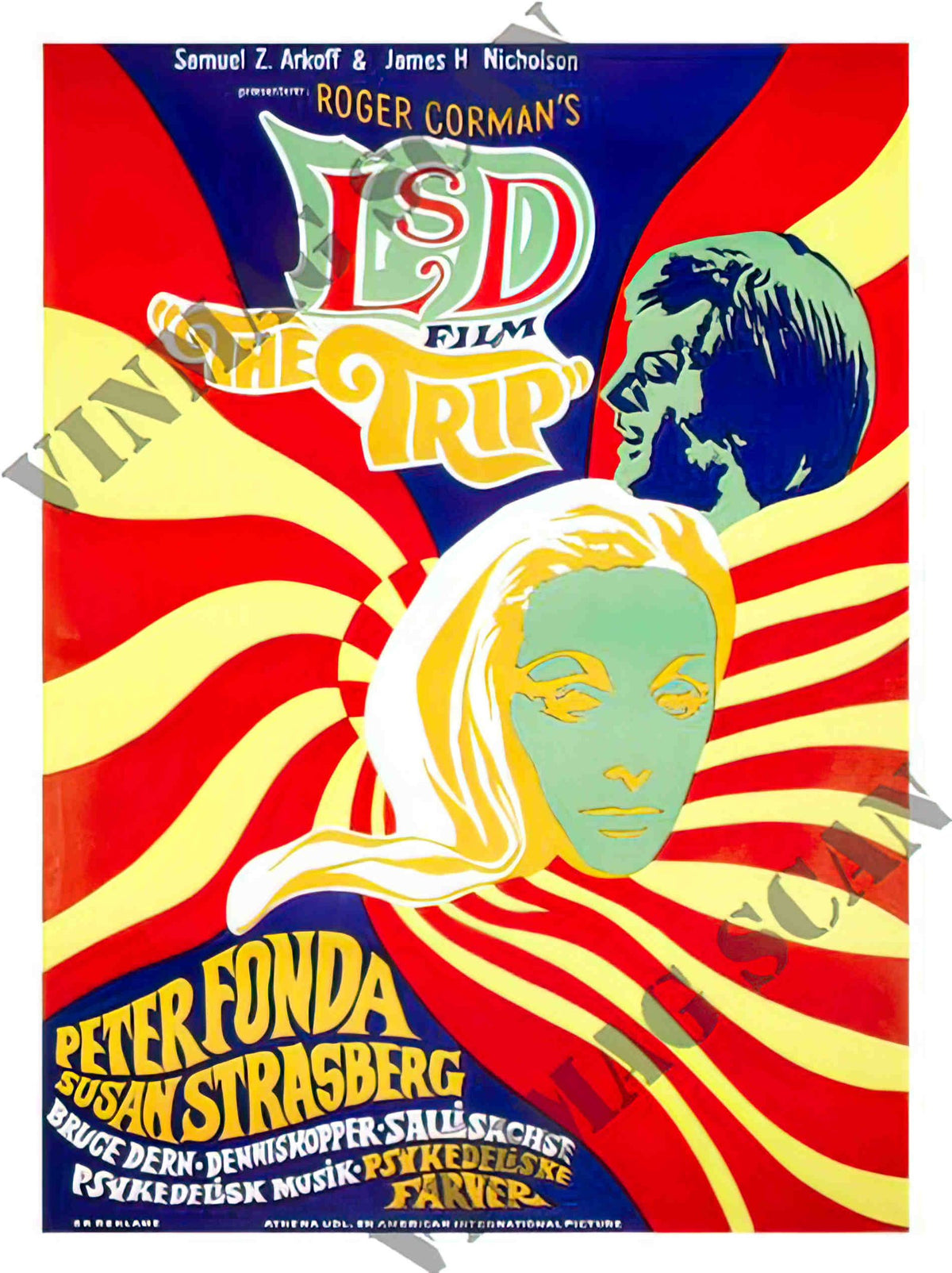 AP1248 the trip lsd psychedelic drugs movie poster 1960s 2 Advert A4 Photo Print