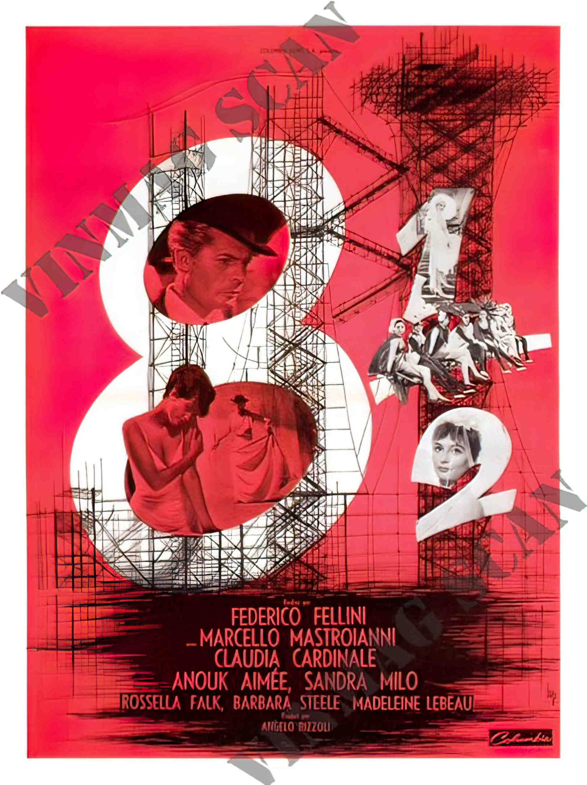AP1310 eight 8 and a half federico fellini movie poster 2 Advert A4 Photo Print