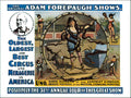 AP141K adam forepaugh shows snake woman circus poster 1 Advert A4 Photo Print