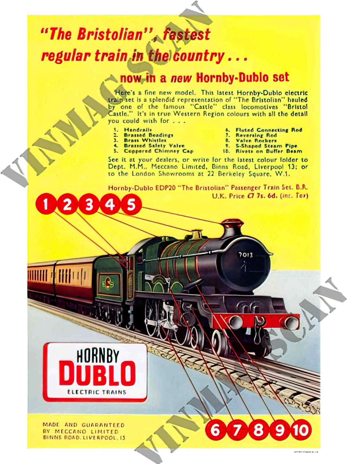 AP1965 hornby train toys 2 Advert A4 Photo Print