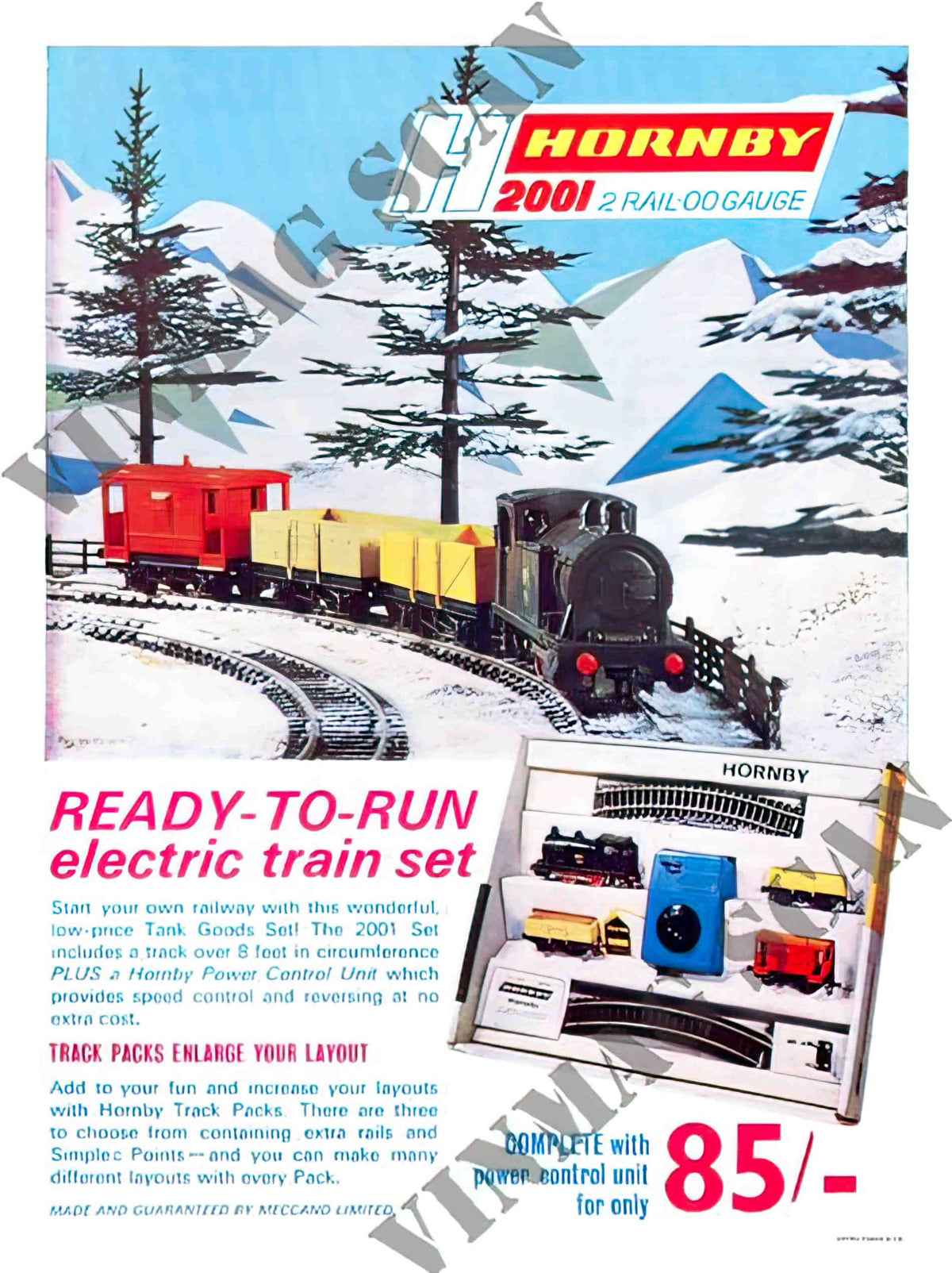 AP1966 hornby train toys 2 Advert A4 Photo Print